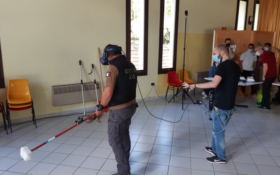 riprese sul set