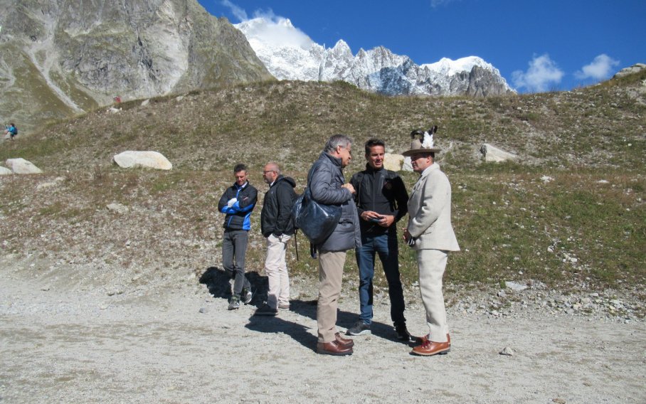 sul set a Courmayeur 8 ottobre 2021
