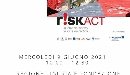 Webinar di lancio del progetto PITEM - RISK ACT
