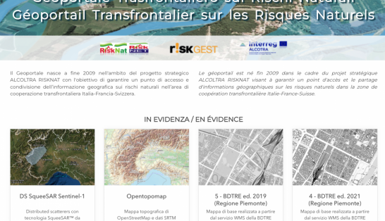 Il Geoportale transfrontaliero sui rischi naturali